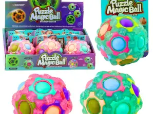 Magic Ball Logic Puzzle Clous Fluorescents 7cm Mix