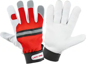 Guantes de piel de cabra. gusano. L273310P. tarjeta. 