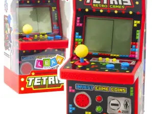 Mini Tetris Retro Spielautomat 49 Spiele 1676 Levels Rot
