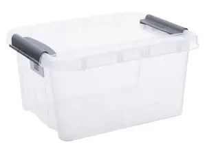 Container with lid Plast Team Pro Box QR 32L