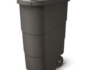 Cesto de jardim WHEELER 90 L preto reciclado
