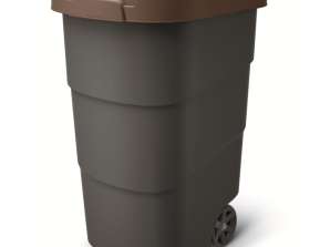 Lixeira WHEELER 95 L marrom