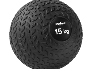LEC RBA 3108 15 Malý medicinbál pro rehabilitaci Slam Ball 23cm 15kg. REBEL ACTIVE