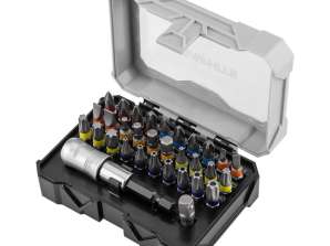 Bit set 25 mm. with magnetic holder 68 mm. 32 pcs.