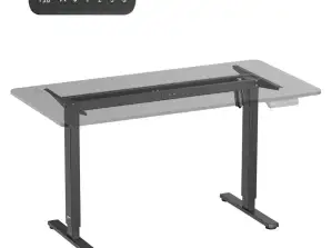 Elektrinis stalo aukščio reguliavimas Ergo Office. maksimalus aukštis 1160mm. ne daugiau kaip 80 kg. be stalviršio stovinčiam ir sėdimam darbui. Juodas. ER 40