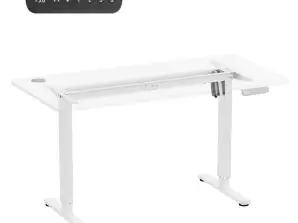 Elektrisk skrivebordshøjdejustering Ergo Office. max højde 1160mm. max 80 kg. uden bordplade til stående og siddende arbejde. Hvid. ER 400