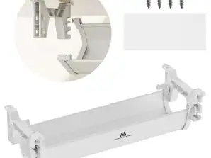 Under-desk organizer for cables/ extension cord Maclean. Max. load 5kg. white. MC 106 W