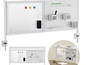 Ergo Office desk divider / organizer. Max. load 10kg. white board. width 1116mm. White. ER 301 W