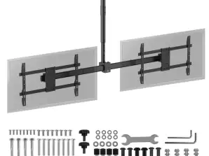 Deckenhalterung für zwei Maclean-Fernseher. Max. Traglast 2x40kg. 34 60