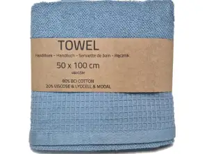 Modre frotirne brisače 50x100cm – 460GSM