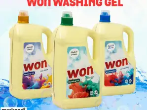 WON Washing gel 4,8 L, Discover the experience of brilliant cleanliness