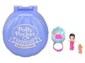 Estatuetas de bolso Polly definidas com um anel. Sereia