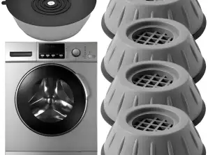 4x ANTI-VIBRATION RUBBER PAD FOR WASHING MACHINE, DISHWASHER, DRYER, REFRIGERATOR