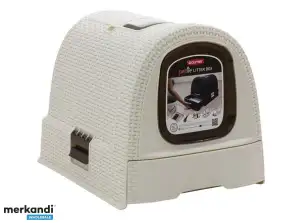 Toaletă pentru pisici Curver Pet Life crem