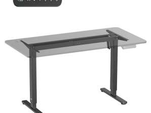 Elektrische Schreibtischhöhenverstellung Ergo Office. Maximale Höhe 1160 mm. max. 80 kg. ohne Tischplatte für stehendes und sitzendes Arbeiten. Schwarz. ER 40
