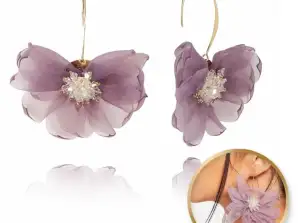 Серьги-подвески с цветами цветами 10x8см K1675FIO