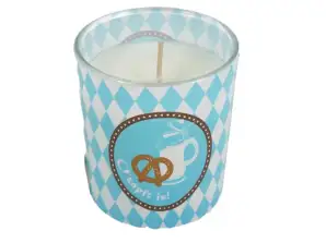 Kerze im Glas Oktoberfest mit Text O Zapfst is!! 7,8 cm