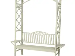 Ławka ogrodowa Barolo aluminiowa beżowa 210 cm i Ławka ogrodowa Barolo aluminiowa 210 cm