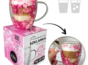 Szkło termiczne z kwiatami w środku, gipsówka, hortensje, róże, 300 ml, 1 szt. SZK149 powiedział:
