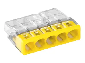 Connecteur Wago 5 voies. Modèle : 2273 205. de 0.5 2.50mm ?. 5 pièces