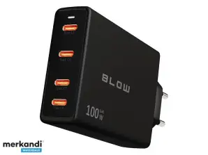 76 031# Φορτιστής τοίχου Υποδοχή USB cx4 pd 100W gan μαύρο