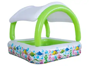Piscina hinchable con jardín y techo SUNCLUB