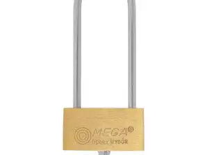 Padlock. brass 50mm. long shackle
