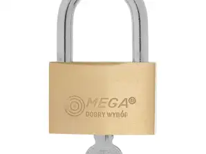 Padlock. reinforced brass. hardened shackle 40mm