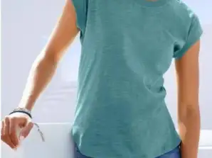 Ab 2,30 €: Damen-T-Shirts Lagerposten, A/B Ware, Retouren, Restposten, Second Hand, Großhandel, Mixpaletten, Palettenware, Sonderposten, KG Ware