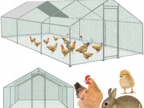 WYBIEG DLA KUR KRÓLIKÓW PTAKÓW KURNIK WOLIERA KLATKA ZAGRODA KOJEC 3x6x2M