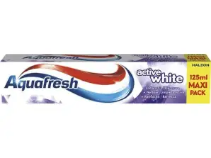 Wholesale lot – Aquafresh Active White 125 ml – Minimum order 3000 € – Shipping not included