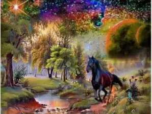 KER NO 1007057 Diamond Mosaic Horse
