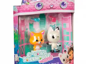 Figuras de casa de gatos gabi película de dos paquetes