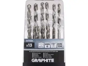 TOP 54T920 HSS metāla urbji G. 2 8 mm. komplekts 13 gab.