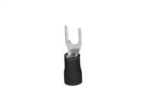 Isolierte Flachsteckerklemme. maximaler Querschnitt 2,5 mm?. Schrauböse: M6. 100 Stk.