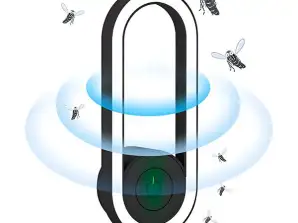 Ultrasonic mosquito repellent with frequency conversion and LED sleep light ANTIMOSI black