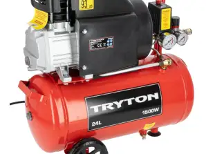 Compresseur à huile 24l. 1500w/2ch. 8bar. 206l/min