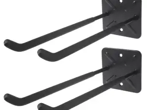 Set od 2 zidna nosača Maclean za alate, kotače, ljestve, bicikle, čelične, max. opterećenje 70 kg/1 nosač. MC 436