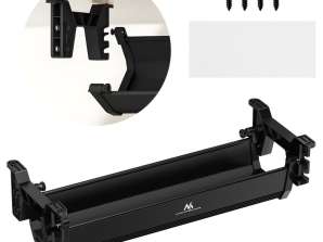 Under-desk organizer for cables/ extension cord Maclean. Max. load 5kg. black. MC 106 B