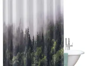 Zasłona prysznicowa, drukowana w 3D, wodoodporna 200x180 cm ZPR20