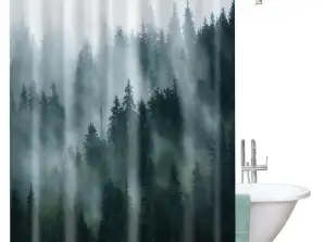 Zasłona prysznicowa, drukowana w 3D, wodoodporna 200x180 cm ZPR21