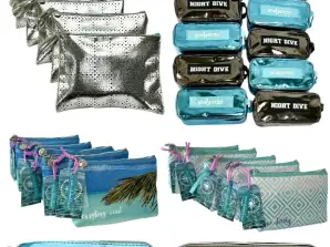 SANDOLLAR Beauty Bags, Clutches, Kosmetiktaschen – Mix Großhandel, versch. Modelle und Größen mit Reißverschluss, A-Ware, Restposten