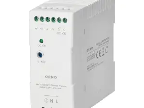 ARBA PSU 1671 pramoninis maitinimo šaltinis. prie DIN bėgio. 24VDC. 2.5A. 60W. plastikiniame dėkle