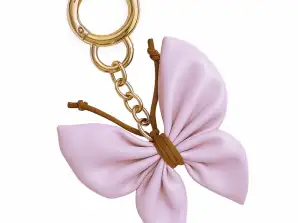 Porte-clés en cuir BUTTERFLY, NOEUD, violet clair BRL367FIO