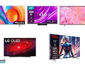 Lot de 5 unités de TV QLED et OLED   Occasion fonctionnel