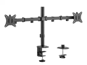Desktop Mount for 2 Monitors Maclean. VESA 75x75 and 100x100. 17 32