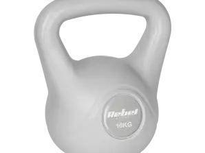 Bitümlü Kettlebell 10 kg gri REBEL ACTIVE