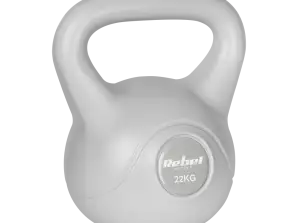 Bitümlü kettlebell 22 kg gri REBEL ACTIVE