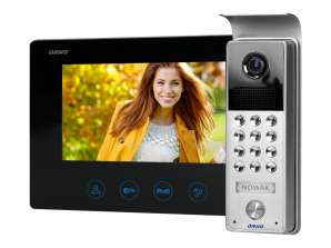 Headless-Video-Gegensprechanlage. Farbe. 7-Zoll-LCD-Anzeige. mit einem Scrambler. Aufputz. schwarz. CERES