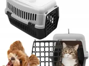 KÖPEK KEDI TAVŞAN KAFESI OYUN PARKI KUTUSU IÇIN TAŞIYICI BÜYÜK GRI KATI